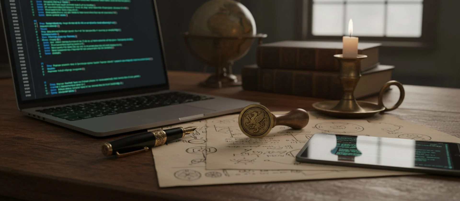 Legal document icon representing imprint and legal information