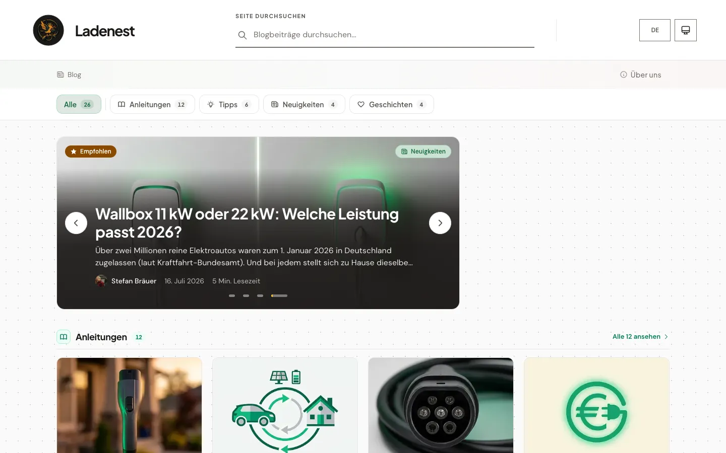LadeNest blog homepage